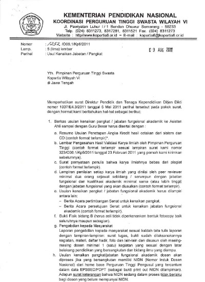 Detail Surat Naik Jabatan Nomer 39
