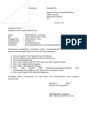 Detail Surat Naik Jabatan Nomer 7