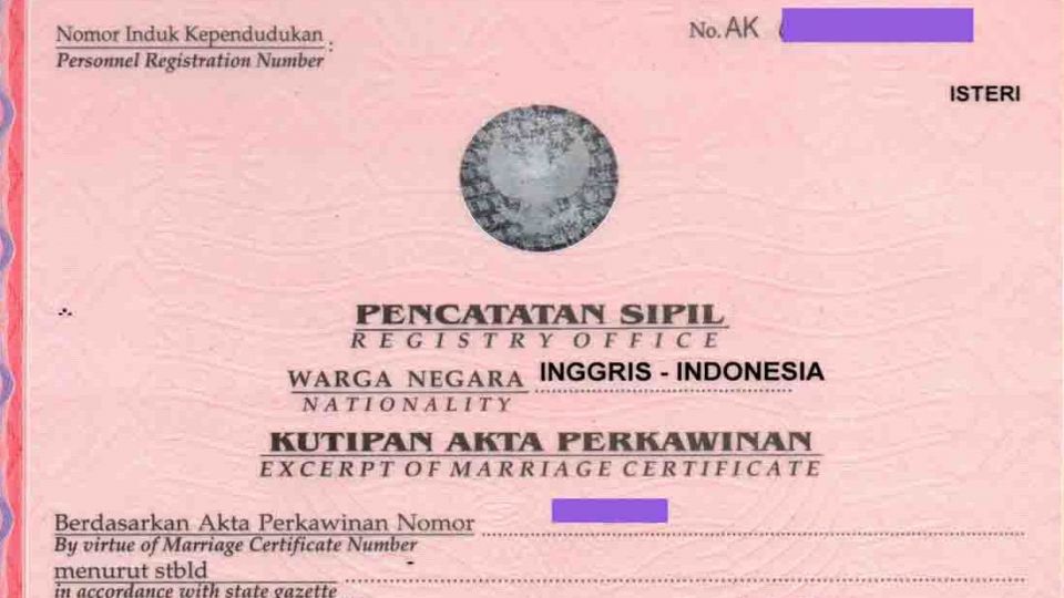 Detail Surat Nikah Gereja Nomer 23