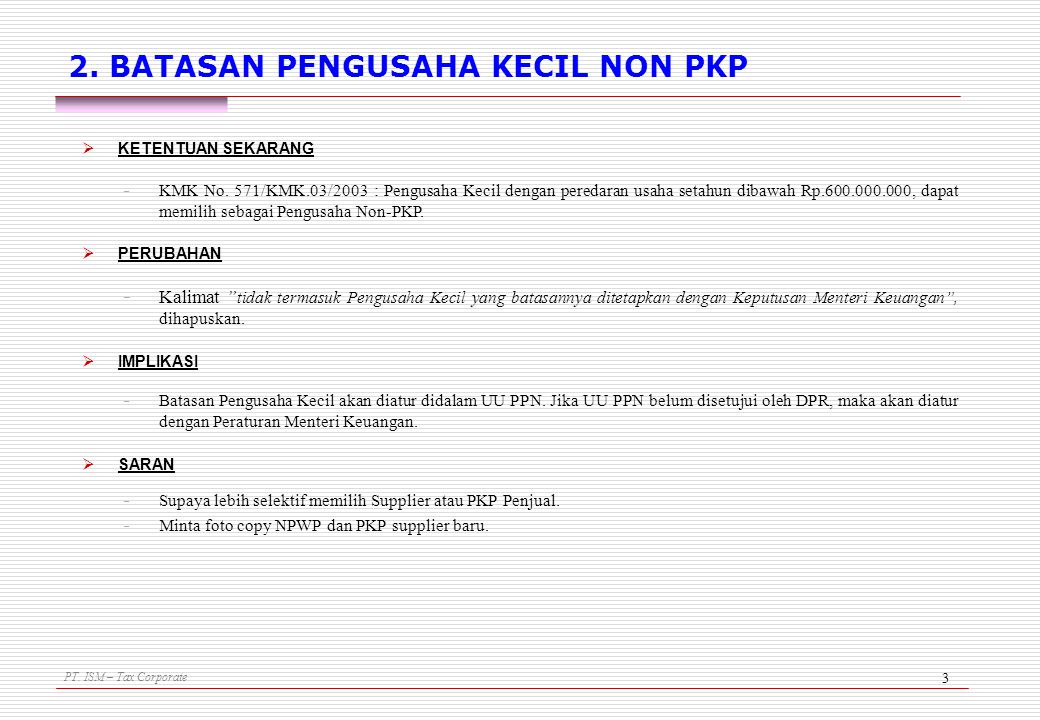 Detail Surat Non Pkp Nomer 42