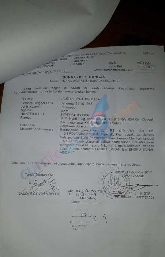 Detail Surat Numpang Nikah Dari Kelurahan Nomer 34