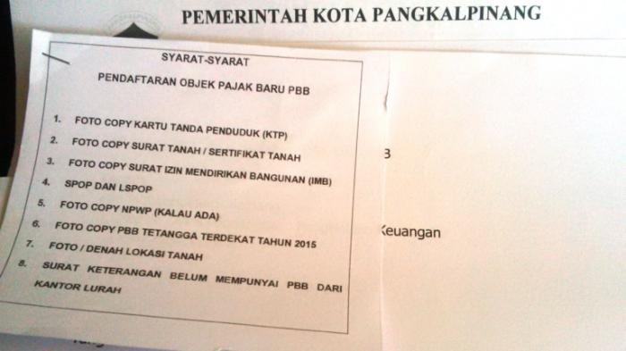 Detail Surat Pajak Tanah Nomer 28