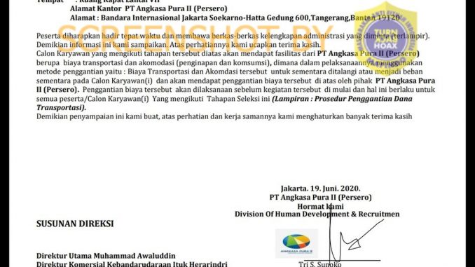 Detail Surat Panggilan Interview Nomer 31