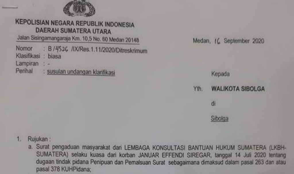 Detail Surat Panggilan Polisi Nomer 15