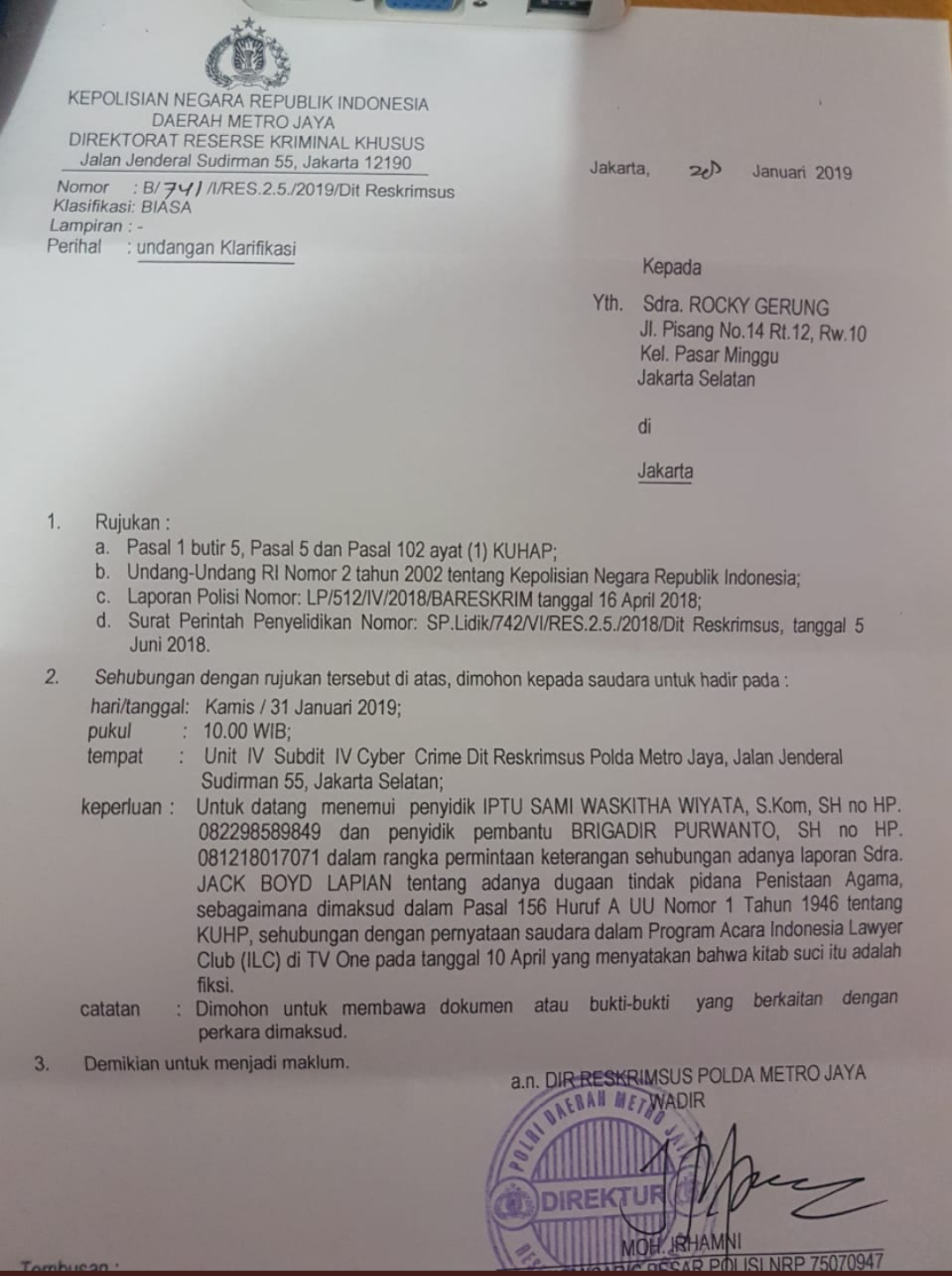 Detail Surat Panggilan Polisi Nomer 3