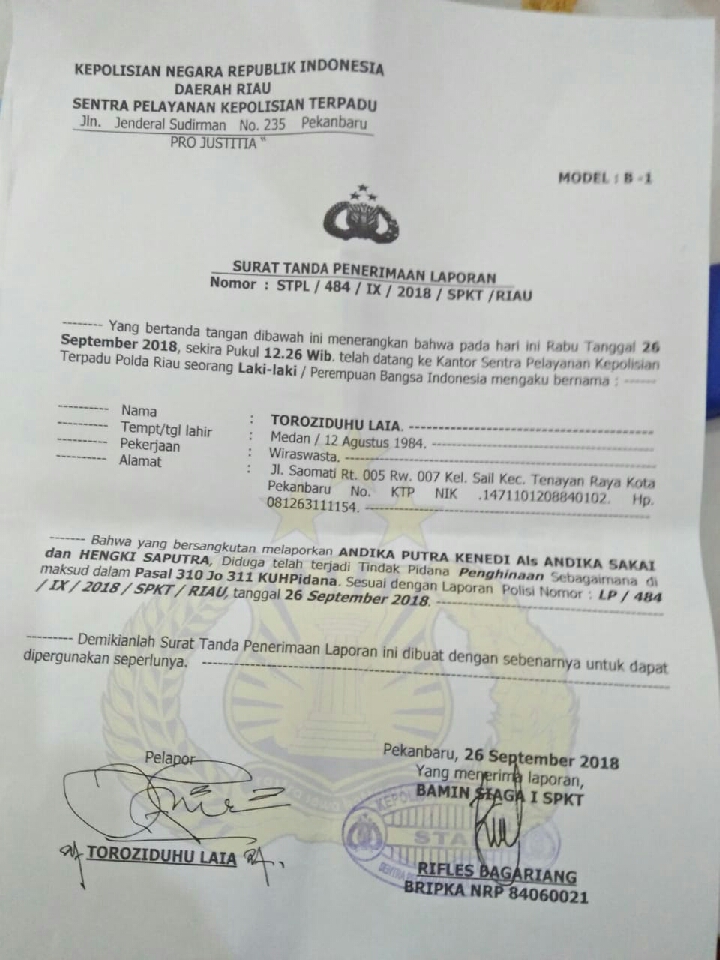 Detail Surat Panggilan Polisi Nomer 35