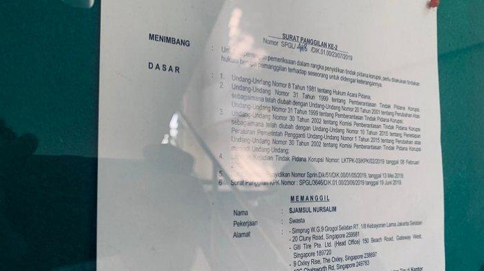 Detail Surat Panggilan Tersangka Nomer 42