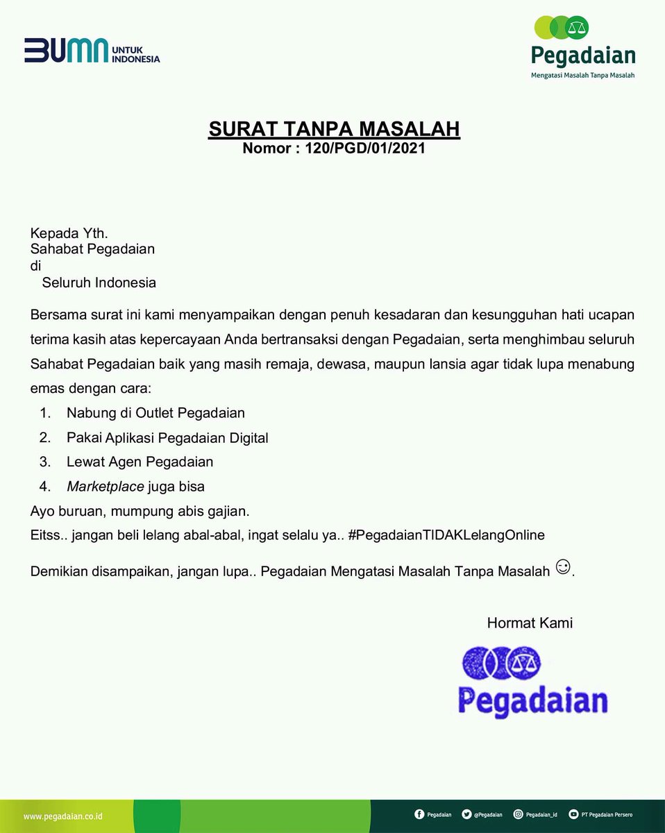 Detail Surat Pegadaian Emas Nomer 31