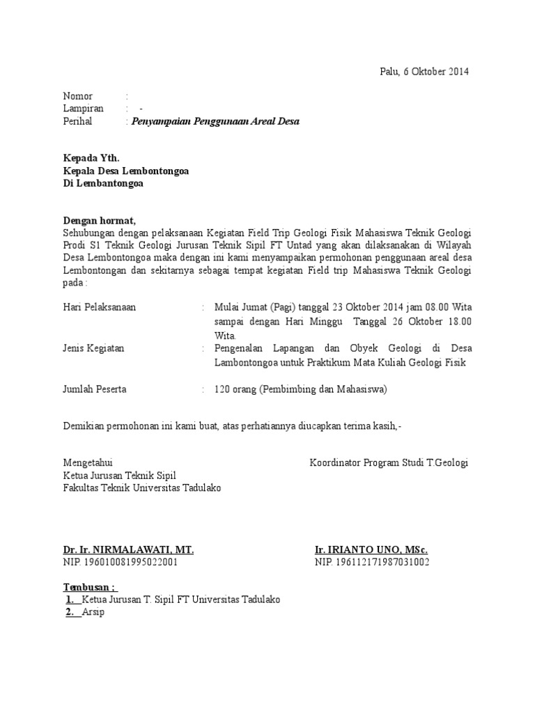 Detail Surat Pemberian Izin Nomer 11