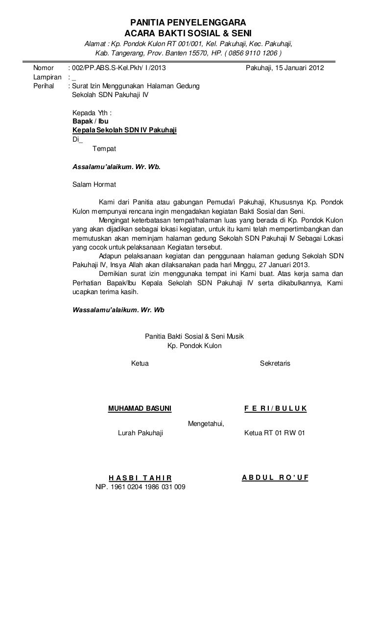 Detail Surat Pemberian Izin Nomer 20
