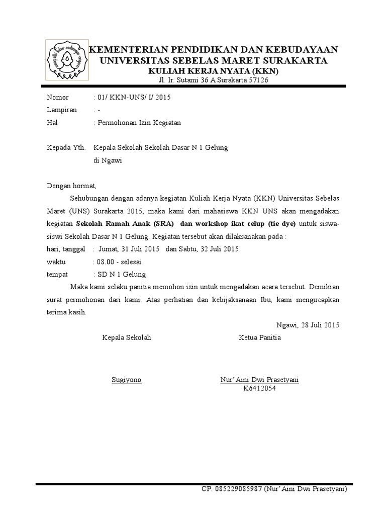 Detail Surat Pemberian Izin Nomer 26