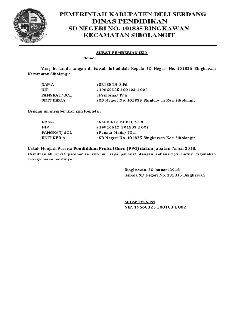 Detail Surat Pemberian Izin Nomer 4