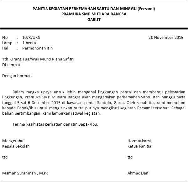 Detail Surat Pemberian Izin Nomer 28