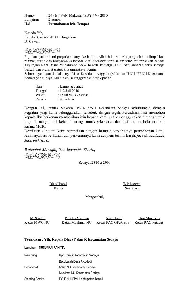 Detail Surat Pemberian Izin Nomer 31