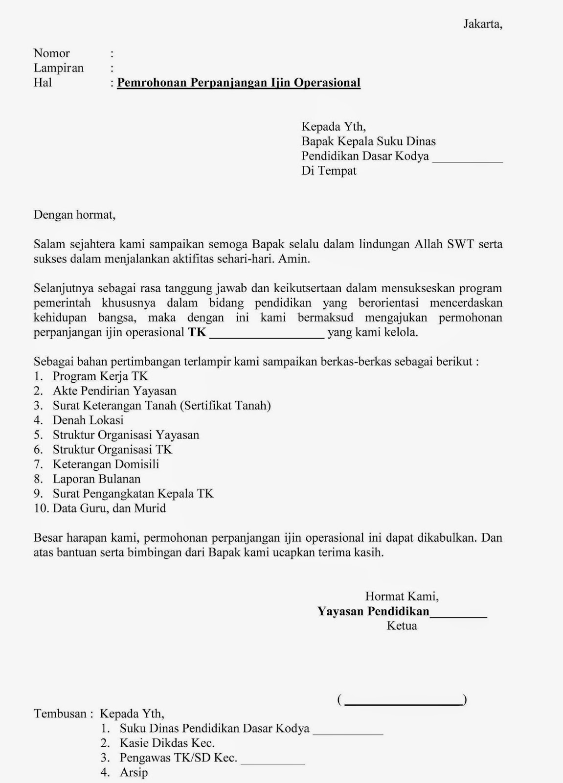 Detail Surat Pemberian Izin Nomer 33