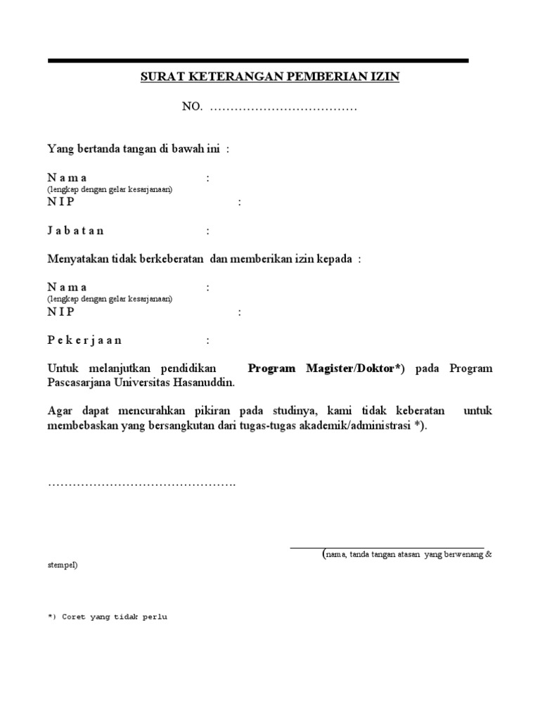 Detail Surat Pemberian Izin Nomer 5