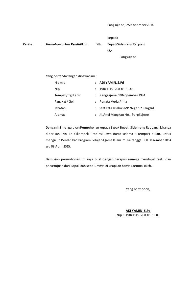 Detail Surat Pemberian Izin Nomer 37