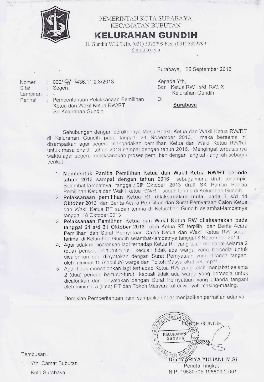 Detail Surat Pemberitahuan Warga Rt Nomer 27