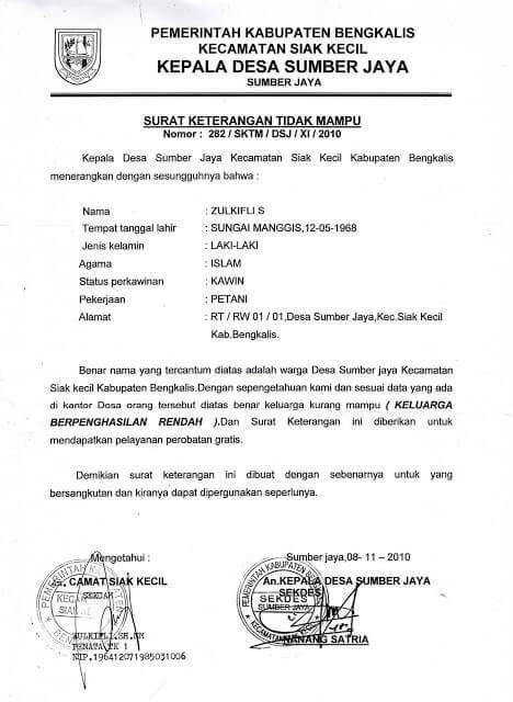 Detail Surat Pemberitahuan Warga Rt Nomer 46