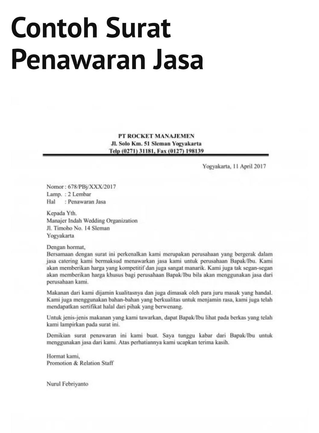 Detail Surat Penawaran Jasa Nomer 54