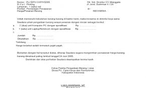 Detail Surat Penawaran Surat Pesanan Merupakan Contoh Dari Surat Nomer 25