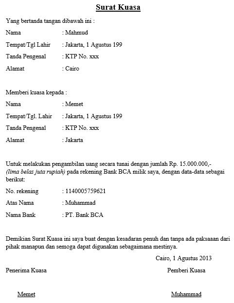 Detail Surat Pencabutan Kuasa Nomer 29