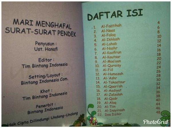 Detail Surat Pendek Anak Nomer 56