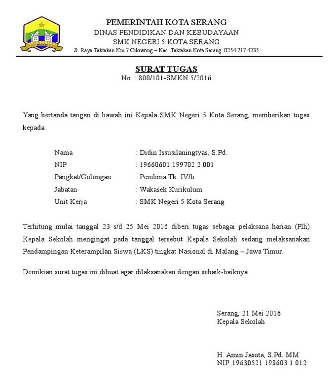 Detail Surat Pendelegasian Wewenang Nomer 14