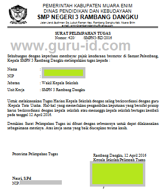 Detail Surat Pendelegasian Wewenang Nomer 19