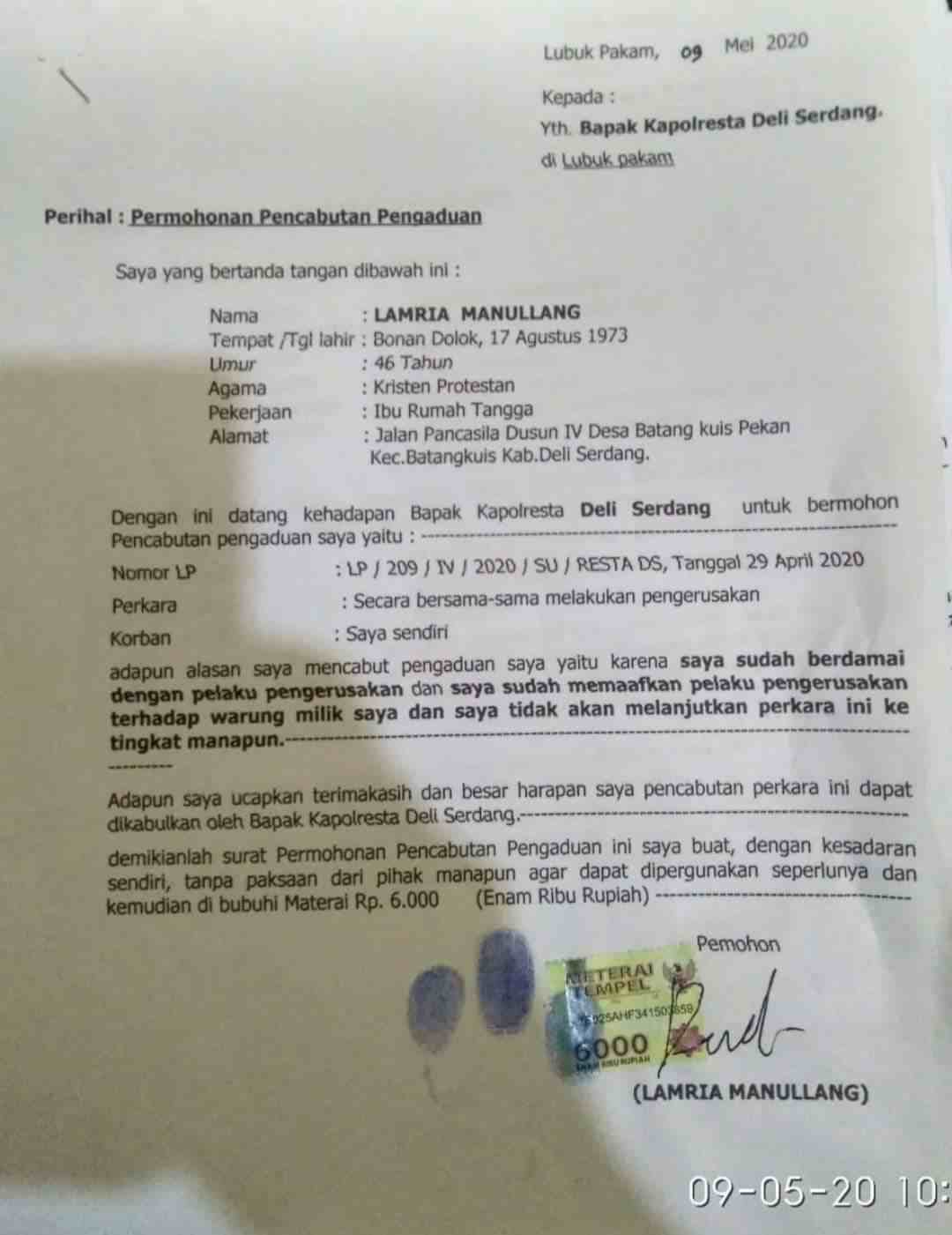 Detail Surat Pengaduan Ke Polisi Nomer 15