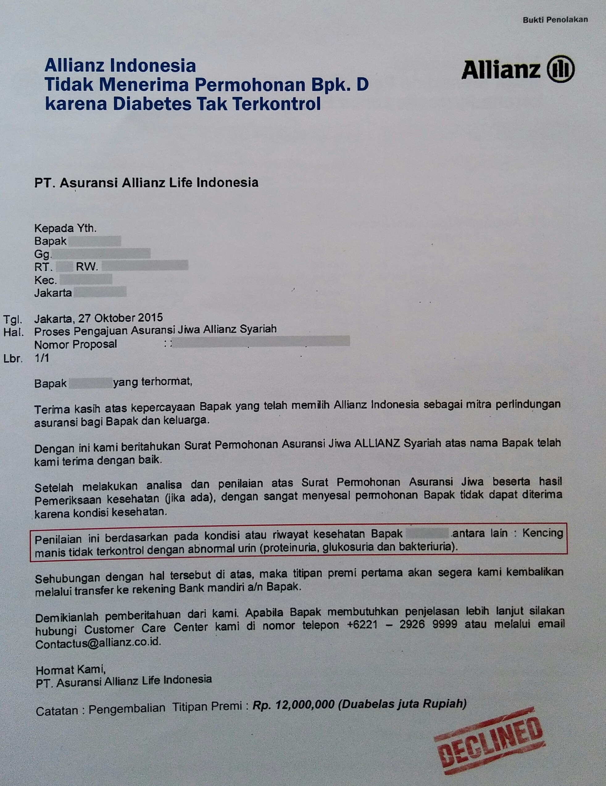 Detail Surat Pengajuan Asuransi Jiwa Nomer 6