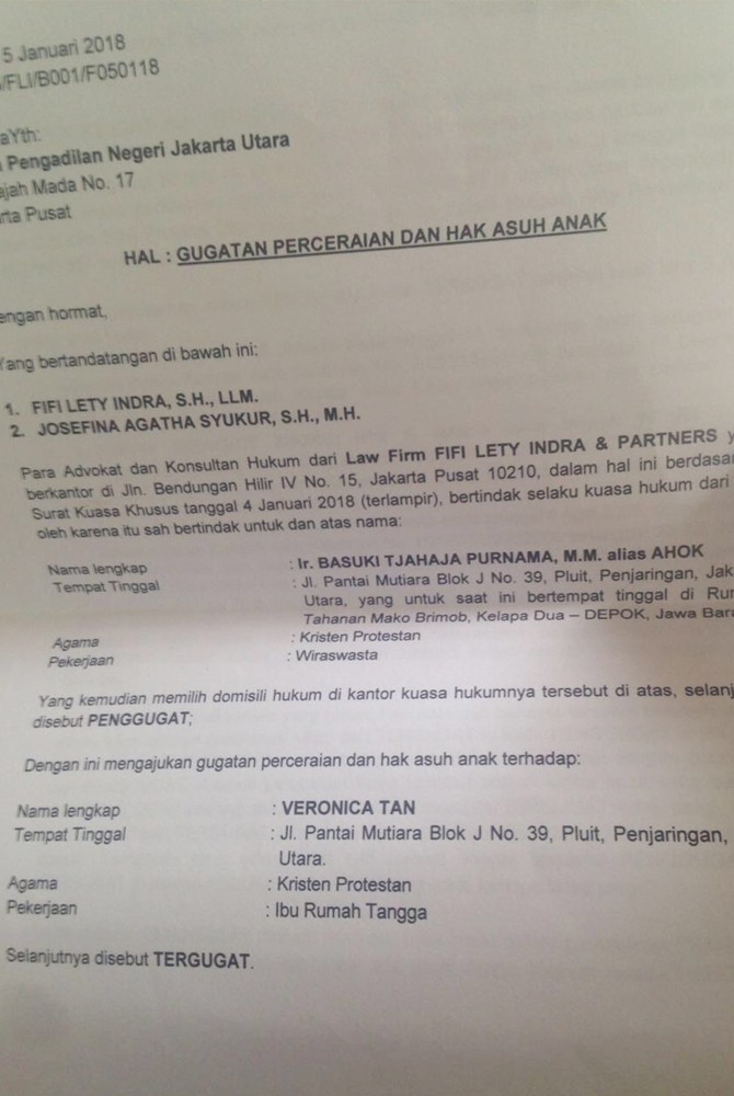 Detail Surat Pengajuan Cerai Nomer 12