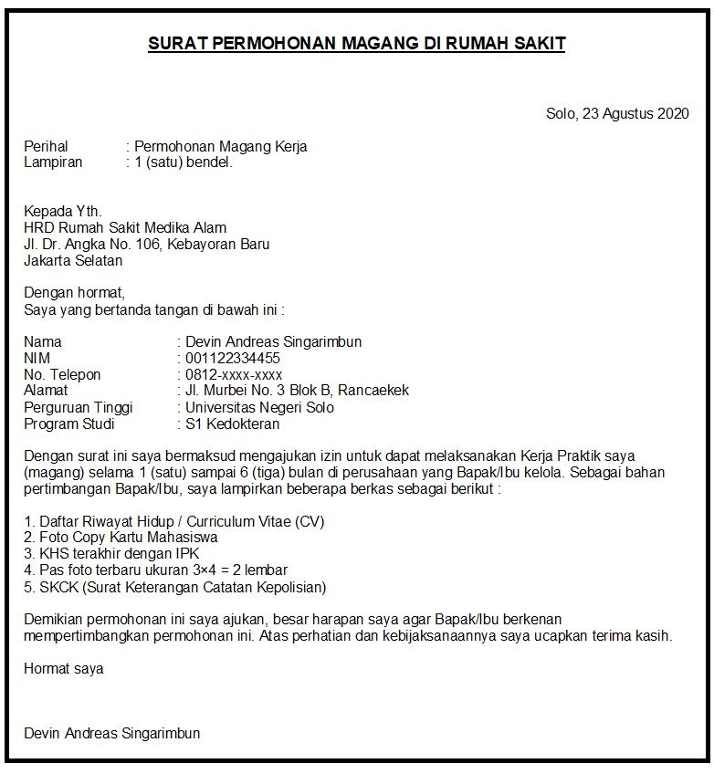 Detail Surat Pengajuan Magang Nomer 30