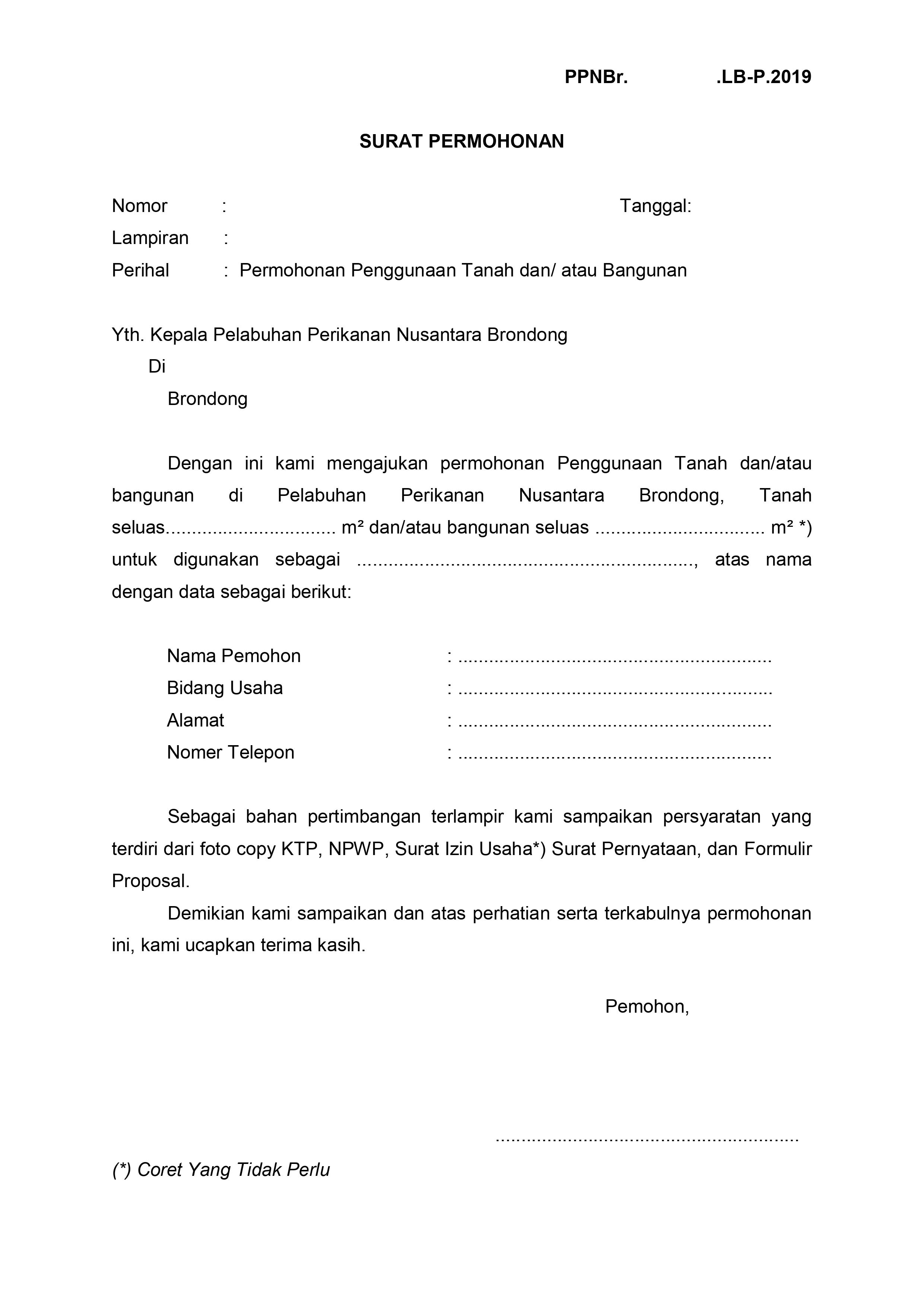 Detail Surat Pengajuan Permohonan Nomer 27