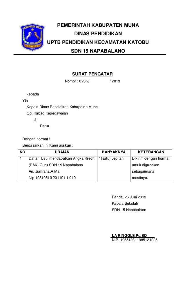 Detail Surat Pengantar Berkas Nomer 9