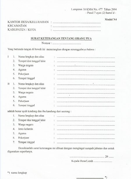 Detail Surat Pengantar Perkawinan Nomer 36