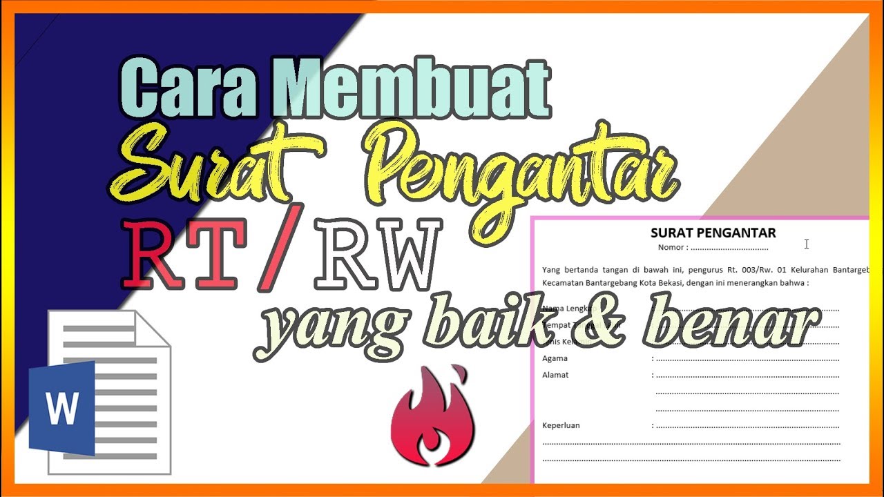 Detail Surat Pengantar Rt Rw Nomer 50