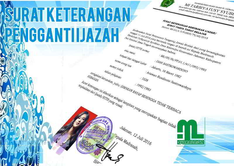 Detail Surat Pengganti Ijazah Nomer 48