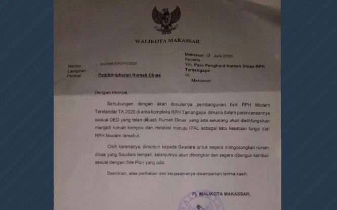 Detail Surat Pengosongan Rumah Nomer 20