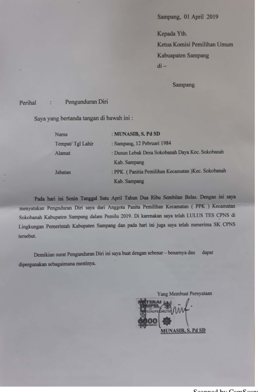 Detail Surat Pengunduran Diri Pns Nomer 24