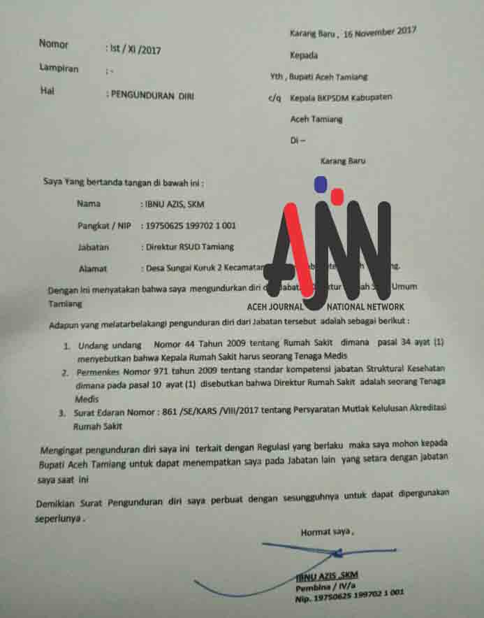 Detail Surat Pengunduran Diri Tender Nomer 43