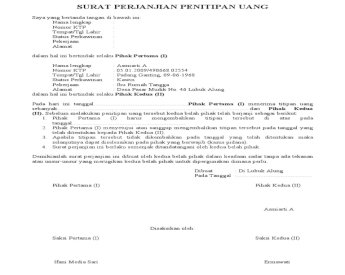 Detail Surat Penitipan Uang Nomer 31