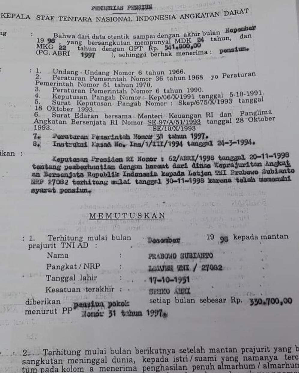 Detail Surat Pensiun Dini Nomer 40