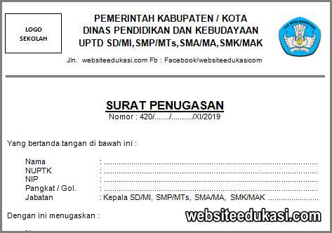 Detail Surat Penugasan Guru Nomer 47