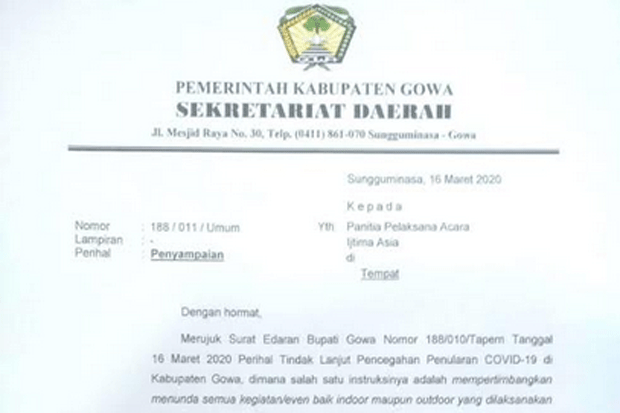 Detail Surat Penundaan Kegiatan Nomer 8