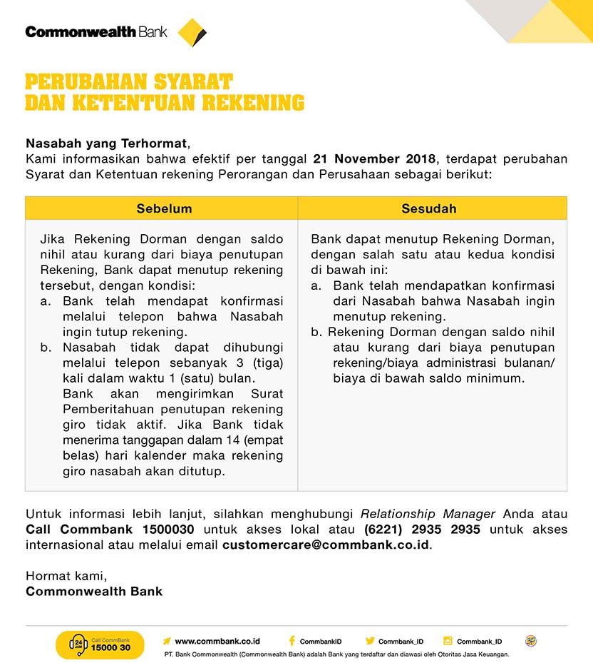 Detail Surat Penutupan Rekening Nomer 27