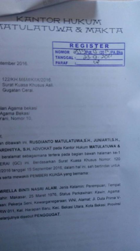 Detail Surat Perceraian Yang Sah Nomer 33