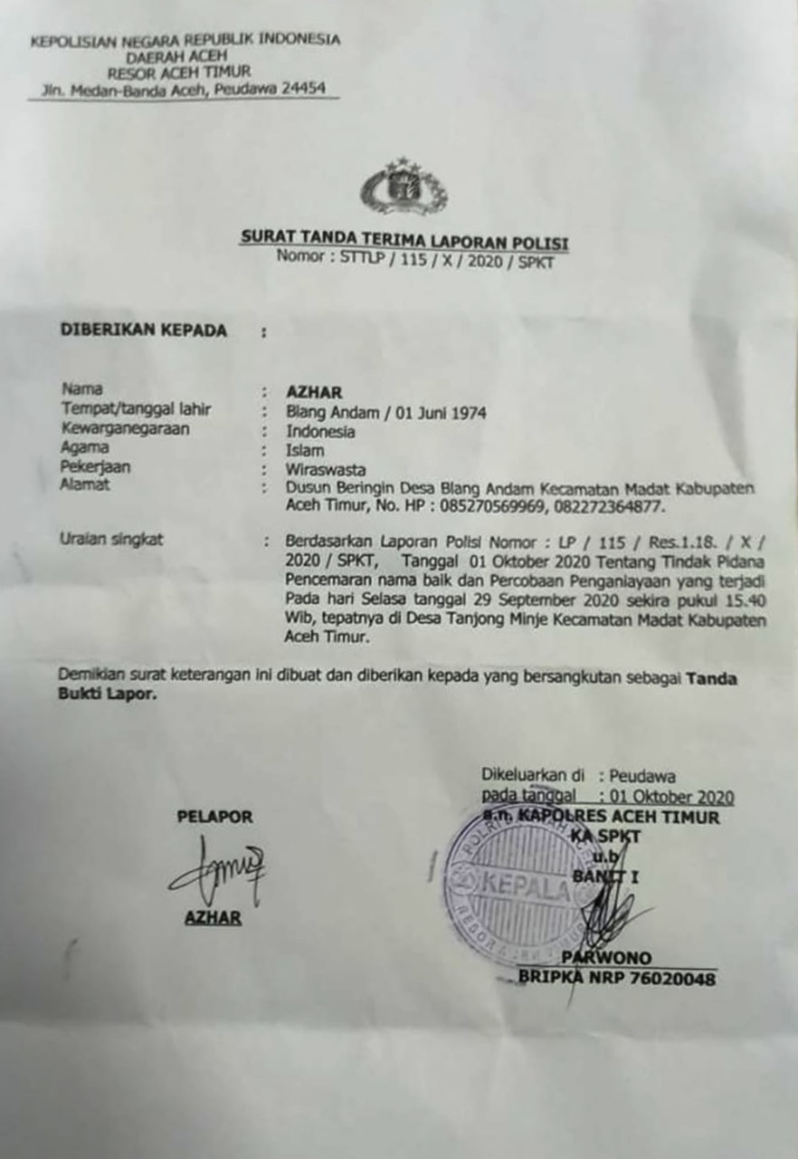 Detail Surat Perdamaian Pidana Nomer 27