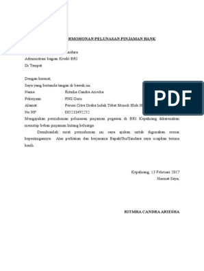 Detail Surat Peringatan Bank Bri Nomer 26