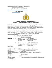 Detail Surat Perintah Penahanan Nomer 9